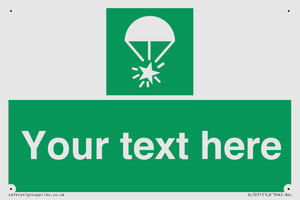 Custom sign safe condition Rocket parachute flare